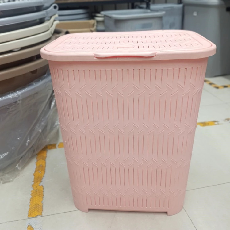 سبد لباس بلند لیمون طرح بامبو