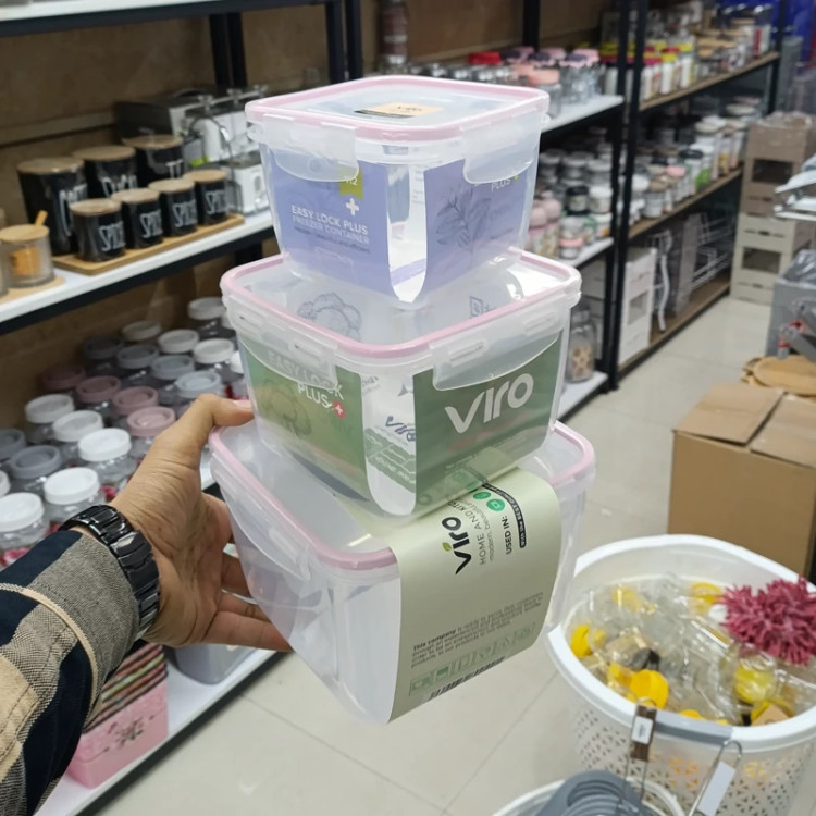 ظرف نگهدارنده غذا 6 پارچه پلاس viro