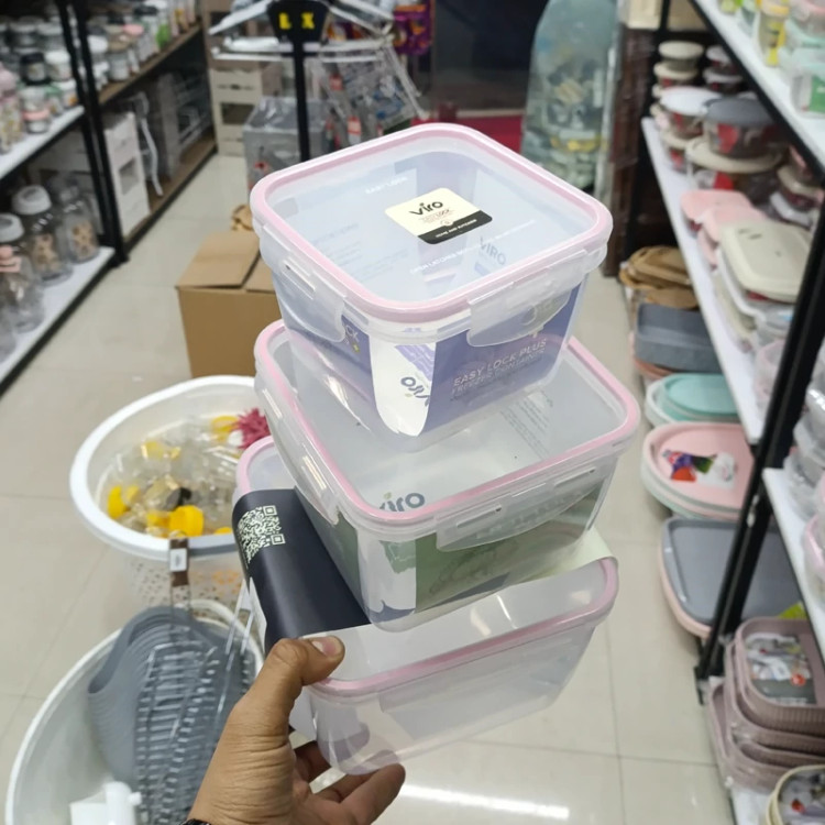 ظرف نگهدارنده غذا 6 پارچه پلاس viro