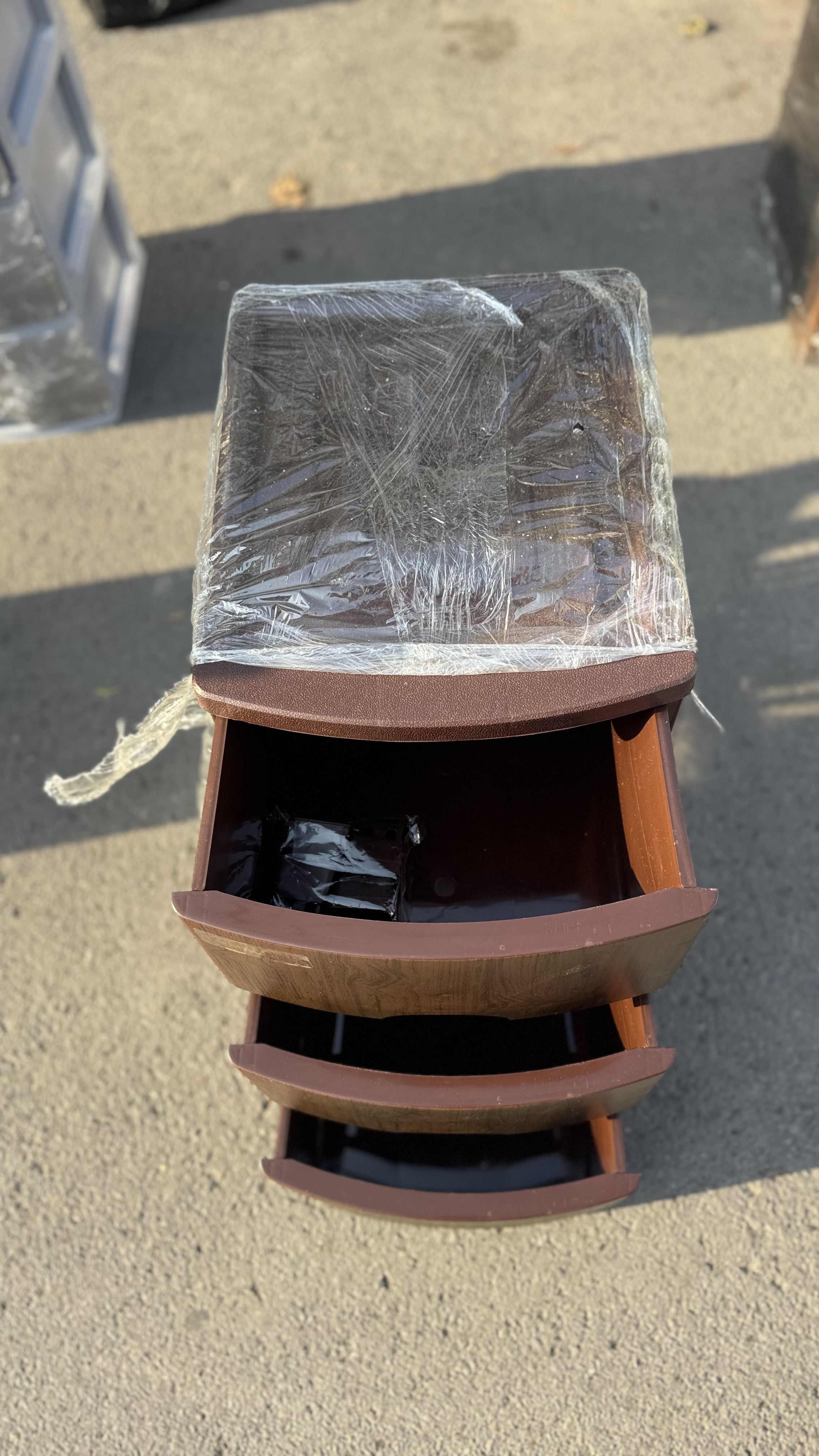 فایل پلاستیکی 5 کشو ملورین (طرح چوب)